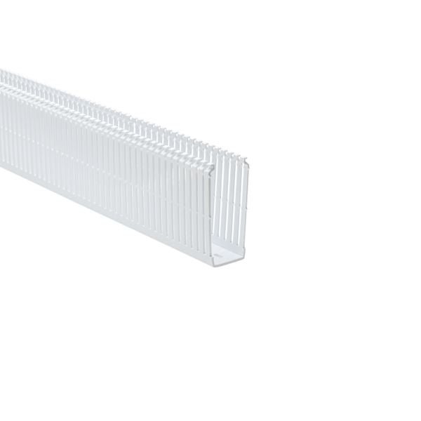 HellermannTyton 184-15403 High Density Slotted Wall Wiring Duct, 1.5" X 4", Non-Adhesive, PVC, White, 120ft/Carton