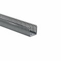 HellermannTyton 184-22000 High Density Slotted Wall Wiring Duct, 2" X 2", Non-Adhesive, PVC, Gray, 30ft/Box