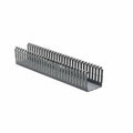 HellermannTyton 184-22005 High Density Slotted Wall Wiring Duct, 2" X 2", Non-Adhesive, PVC, Gray, 120ft/Carton