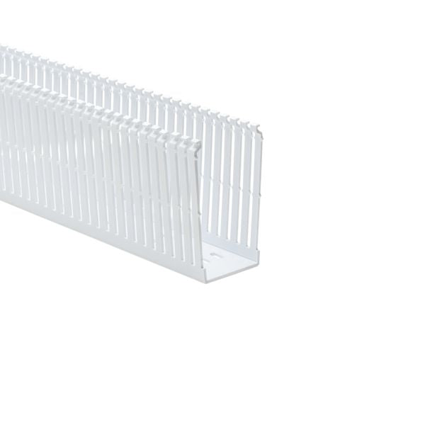 HellermannTyton 184-23005 High Density Slotted Wall Wiring Duct, 2" X 3", Non-Adhesive, PVC, White, 30ft/Box