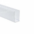 HellermannTyton 184-24002 High Density Slotted Wall Wiring Duct, 2" X 4", Adhesive, PVC, White, 30ft/Box