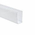 HellermannTyton 184-24003 High Density Slotted Wall Wiring Duct, 2" X 4", Adhesive, PVC, White, 120ft/Carton