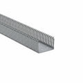HellermannTyton 184-32000 High Density Slotted Wall Wiring Duct, 3" X 2", Non-Adhesive, PVC, Gray, 30ft/Box