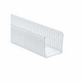 HellermannTyton 184-33003 High Density Slotted Wall Wiring Duct, 3" X 3", Non-Adhesive, PVC, White, 30ft/Box