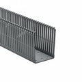 HellermannTyton 184-34000 High Density Slotted Wall Wiring Duct, 3" X 4", Non-Adhesive, PVC, Gray, 30ft/Box