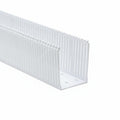 HellermannTyton 184-34001 High Density Slotted Wall Wiring Duct, 3" X 4", Adhesive, PVC, White, 120ft/Carton