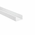 HellermannTyton 184-42003 High Density Slotted Wall Wiring Duct, 4" X 2", Non-Adhesive, PVC, White, 120ft/Carton