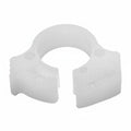 HellermannTyton SNP110C2 Snapper Hose Clamp, .24"–.26" Bundle Diameter, POM, White, 100/pkg