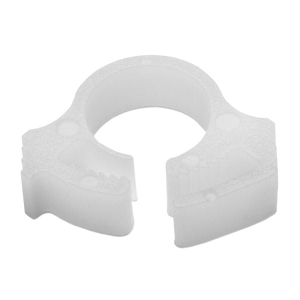 HellermannTyton SNP110M4 Snapper Hose Clamp, .24"–.26" Bundle Diameter, POM, White, 1000/pkg