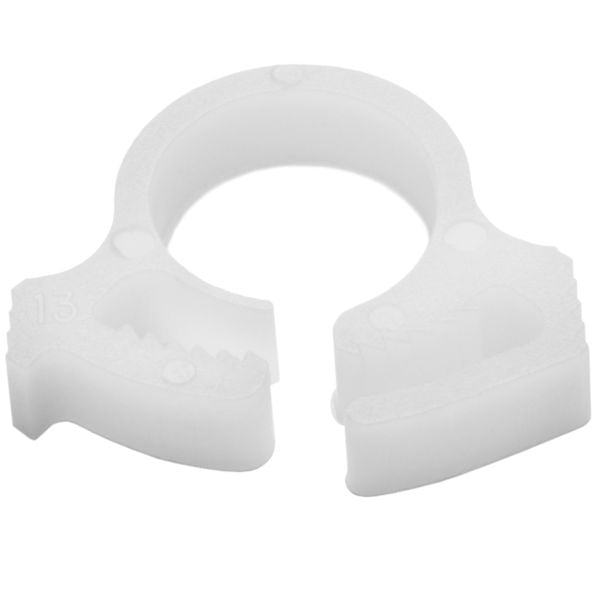 HellermannTyton SNP1.510C2 Snapper Hose Clamp, .31"–.35" Bundle Diameter, POM, White, 100/pkg