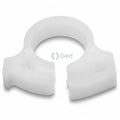HellermannTyton SNP1.510M4 Snapper Hose Clamp, .31"–.35" Bundle Diameter, POM, White, 1000/pkg