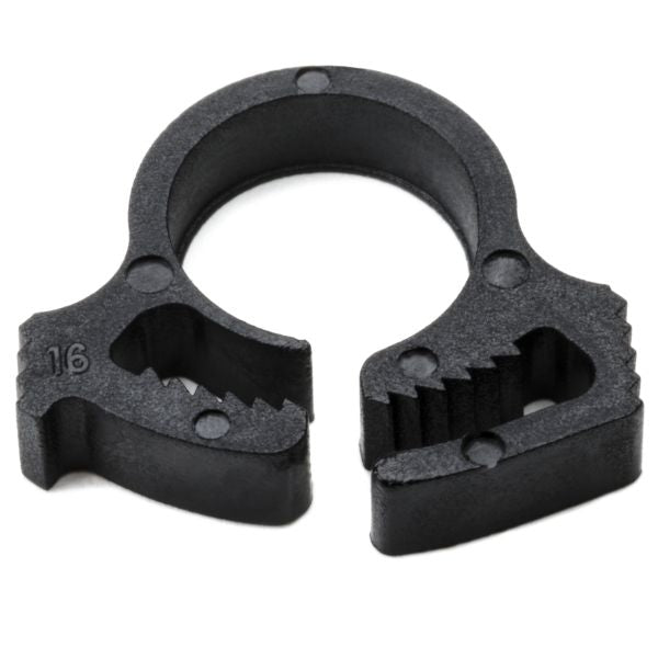 HellermannTyton SNP1.5GHS0M4 Snapper Hose Clamp, .32"–.35" Bundle Diameter, PA66GF13, Black, 1000/pkg