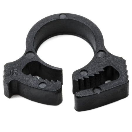HellermannTyton SNP1.5GHS0M4 Snapper Hose Clamp, .32"–.35" Bundle Diameter, PA66GF13, Black, 1000/pkg