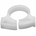 HellermannTyton SNP1010C2 Snapper Hose Clamp, .57"–.65" Bundle Diameter, POM, White, 100/pkg