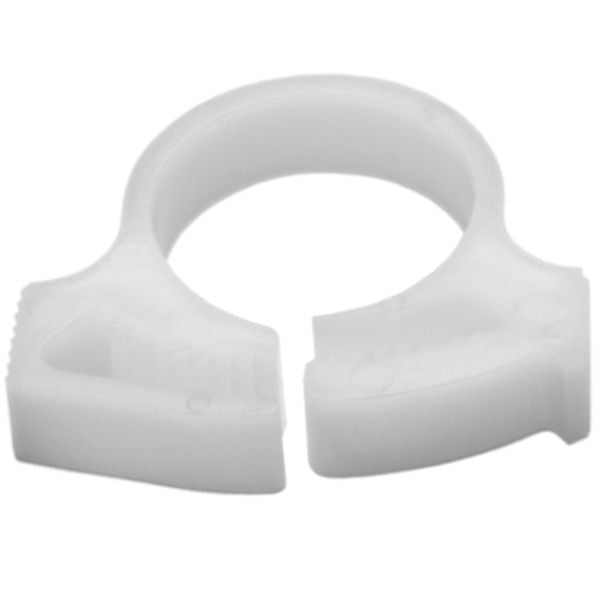 HellermannTyton SNP1010C2 Snapper Hose Clamp, .57"–.65" Bundle Diameter, POM, White, 100/pkg