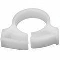 HellermannTyton SNP1010M4 Snapper Hose Clamp, .57"–.65" Bundle Diameter, POM, White, 1000/pkg