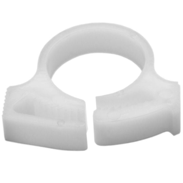 HellermannTyton SNP1010M4 Snapper Hose Clamp, .57"–.65" Bundle Diameter, POM, White, 1000/pkg