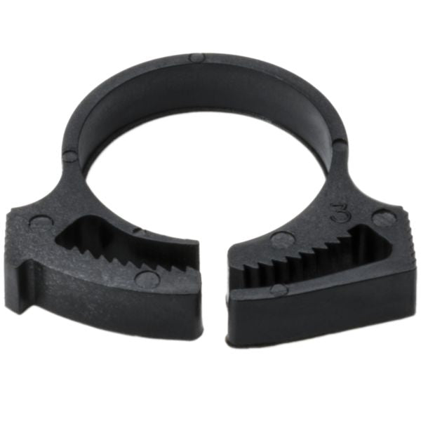 HellermannTyton SNP16GHS0M4 Snapper Hose Clamp, .75"–.85" Bundle Diameter, PA66GF13, Black, 1000/pkg