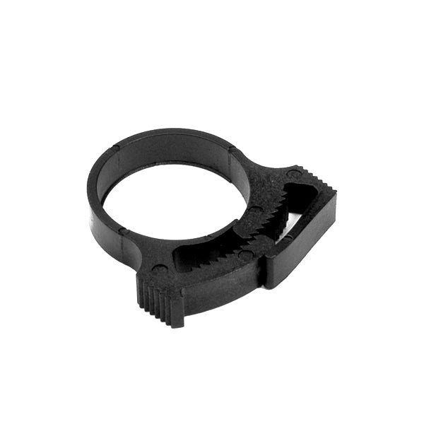 HellermannTyton SNP24GHS0H4 Snapper Hose Clamp, 1.0"–1.17" Bundle Diameter, PA66GF13, Black, 500/pkg