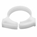HellermannTyton SNP2410C2 Snapper Hose Clamp, 1.0"–1.12" Bundle Diameter, POM, White, 100/pkg