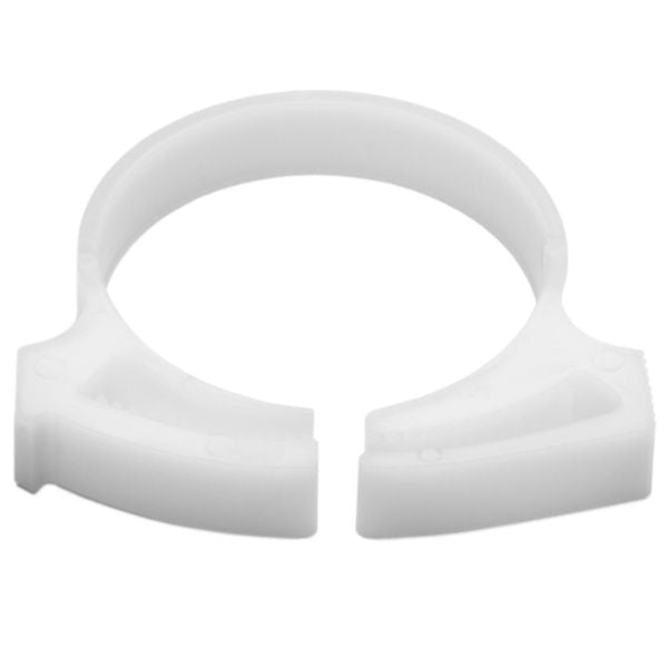 HellermannTyton SNP2810C2 Snapper Hose Clamp, 1.11"–1.27" Bundle Diameter, POM, White, 100/pkg