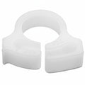 HellermannTyton SNP310M4 Snapper Hose Clamp, .39"–.44" Bundle Diameter, POM, White, 1000/pkg