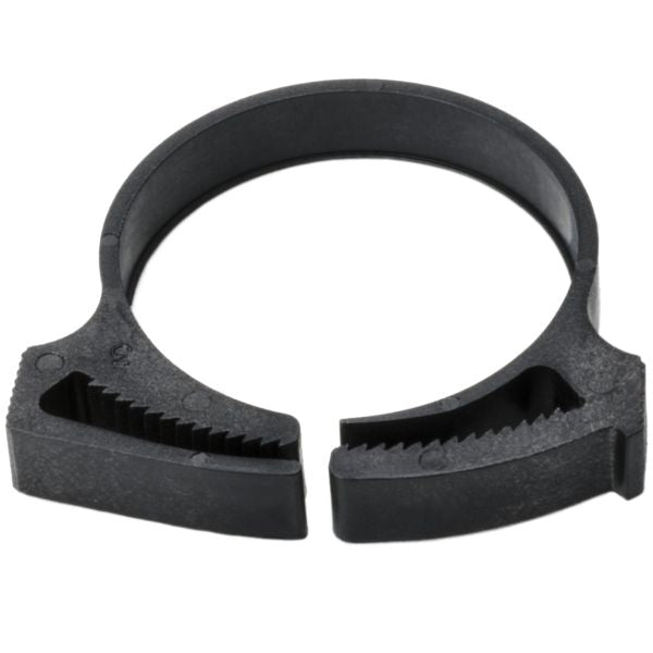 HellermannTyton SNP32GHS0H4 Snapper Hose Clamp, 1.23"–1.41" Bundle Diameter, PA66GF13, Black, 500/pkg