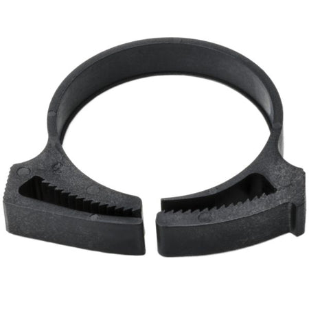 HellermannTyton SNP32GHS0H4 Snapper Hose Clamp, 1.23"–1.41" Bundle Diameter, PA66GF13, Black, 500/pkg