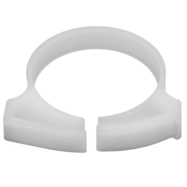 HellermannTyton SNP3210H4 Snapper Hose Clamp, 1.21"–1.38" Bundle Diameter, POM, White, 500/pkg
