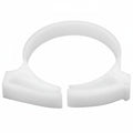 HellermannTyton SNP3410H4 Snapper Hose Clamp, 1.33"–1.54" Bundle Diameter, POM, White, 500/pkg