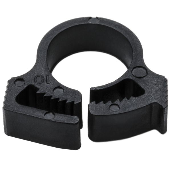 HellermannTyton SNP4GHS0M4 Snapper Hose Clamp, .41"–.46" Bundle Diameter, PA66GF13, Black, 1000/pkg
