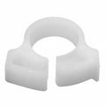 HellermannTyton SNP410M4 Snapper Hose Clamp, .38"–.42" Bundle Diameter, POM, White, 1000/pkg