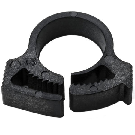 HellermannTyton SNP6GHS0M4 Snapper Hose Clamp, .46"–.52" Bundle Diameter, PA66GF13, Black, 1000/pkg