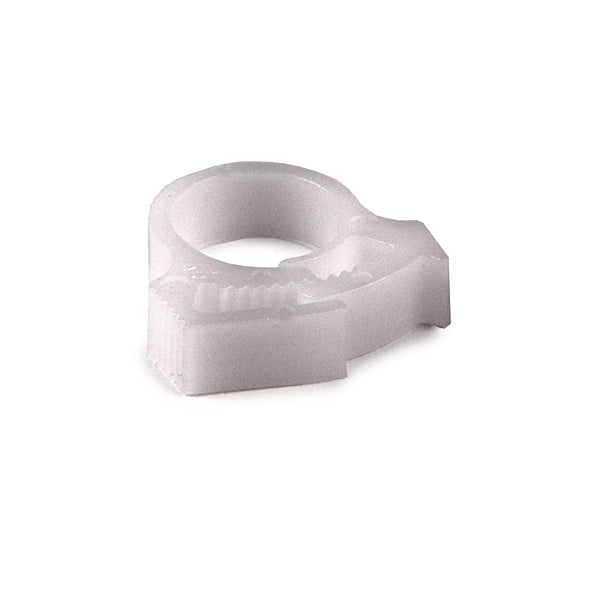 HellermannTyton SNP710M4 Snapper Hose Clamp, .46"–.56" Bundle Diameter, POM, White, 1000/pkg