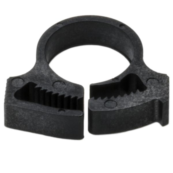 HellermannTyton SNP8GHS0M4 Snapper Hose Clamp, .52"–.59" Bundle Diameter, PA66GF13, Black, 1000/pkg