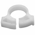 HellermannTyton SNP810M4 Snapper Hose Clamp, .51"–.59" Bundle Diameter, POM, White, 1000/pkg