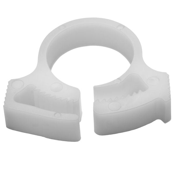 HellermannTyton SNP810M4 Snapper Hose Clamp, .51"–.59" Bundle Diameter, POM, White, 1000/pkg