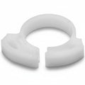 HellermannTyton SNP12A10C2 Snapper Hose Clamp, .61"–.72" Bundle Diameter, POM, White, 100/pkg
