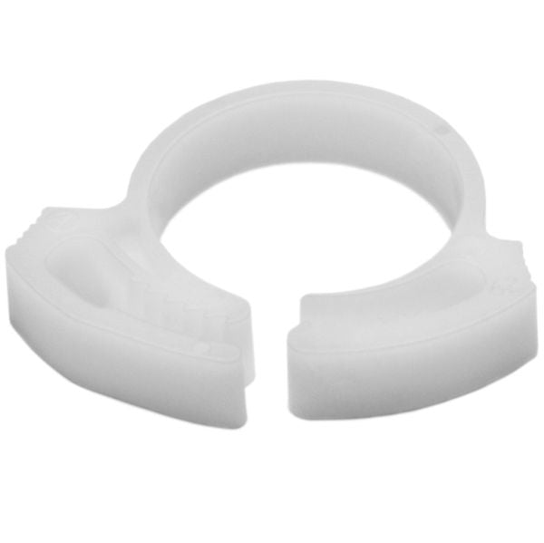 HellermannTyton SNP12A10C2 Snapper Hose Clamp, .61"–.72" Bundle Diameter, POM, White, 100/pkg