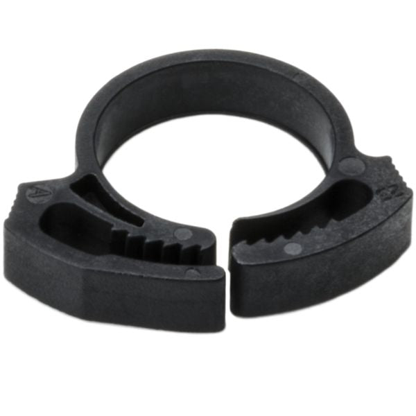 HellermannTyton SNP12AGHS0C2 Snapper Hose Clamp, .62"–.72" Bundle Diameter, PA66GF13, Black, 100/pkg