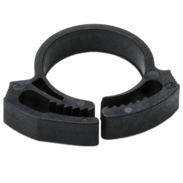 HellermannTyton SNP12AGHS0M4 Snapper Hose Clamp, .62"–.72" Bundle Diameter, PA66GF13, Black, 1000/pkg