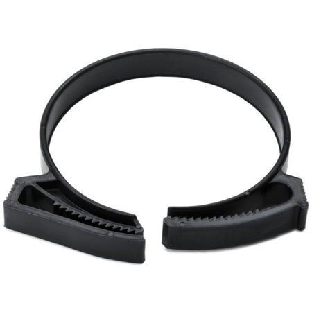 HellermannTyton SNP42NGHS0C2 Snapper Hose Clamp, 1.74"–2.02" Bundle Diameter, PA66GF13, Black, 100/pkg