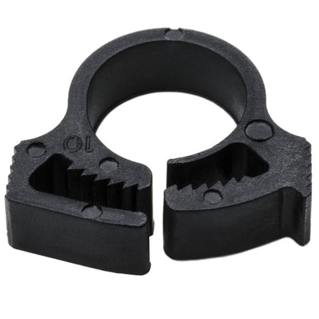 HellermannTyton SNP4GHS0C2 Snapper Hose Clamp, .41"–.46" Bundle Diameter, PA66GF13, Black, 100/pkg