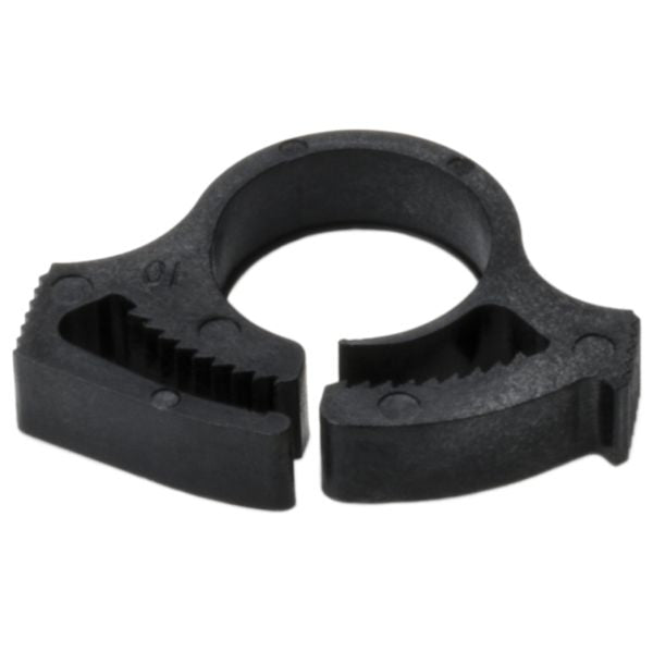 HellermannTyton SNP7GHS0C2 Snapper Hose Clamp, .46"–.55" Bundle Diameter, PA66GF13, Black, 100/pkg