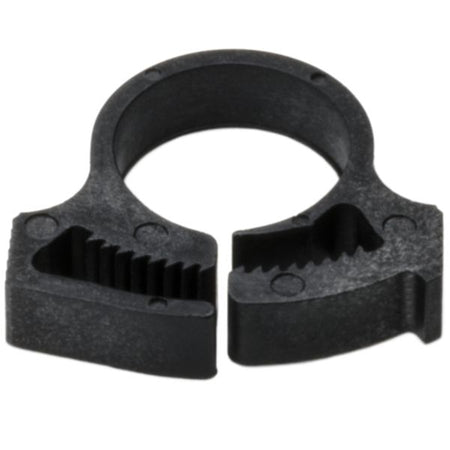 HellermannTyton SNP8GHS0C2 Snapper Hose Clamp, .52"–.59" Bundle Diameter, PA66GF13, Black, 100/pkg