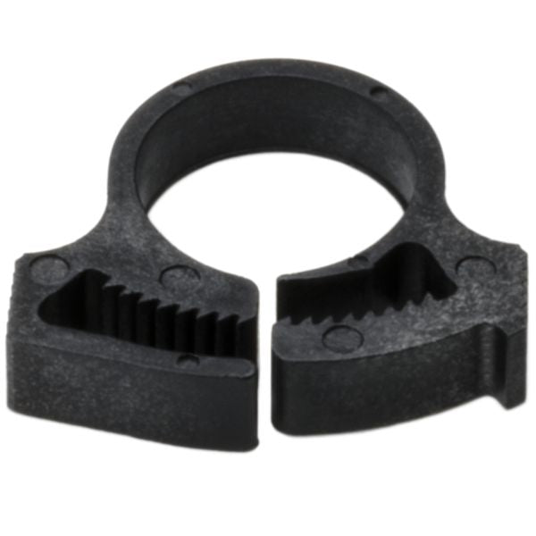 HellermannTyton SNP8GHS0C2 Snapper Hose Clamp, .52"–.59" Bundle Diameter, PA66GF13, Black, 100/pkg