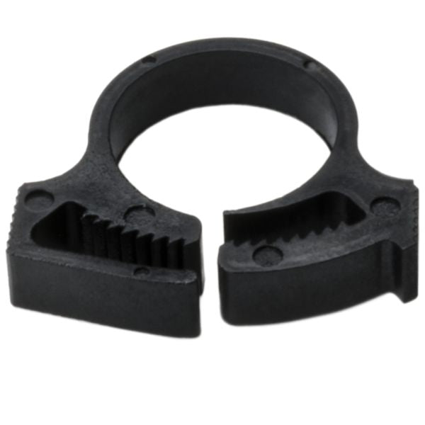 HellermannTyton SNP10GHS0C2 Snapper Hose Clamp, .57"–.65" Bundle Diameter, PA66GF13, Black, 100/pkg