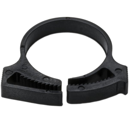 HellermannTyton SNP22GHS0C2 Snapper Hose Clamp, .93"–1.08" Bundle Diameter, PA66GF13, Black, 100/pkg