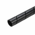 HellermannTyton 2.5FRP0C Spiralwrap Protective Sheathing, .38" Diameter, PE-FR, Black, 100 ft/roll