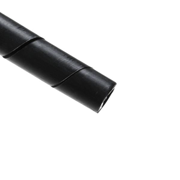 HellermannTyton 2.5FRP0C Spiralwrap Protective Sheathing, .38" Diameter, PE-FR, Black, 100 ft/roll